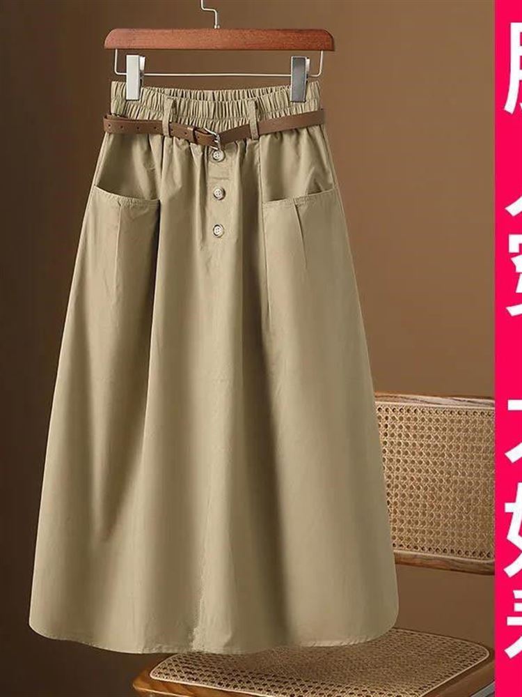 A-Line Skirt Midi - Gonna Midi Casual alla Moda con