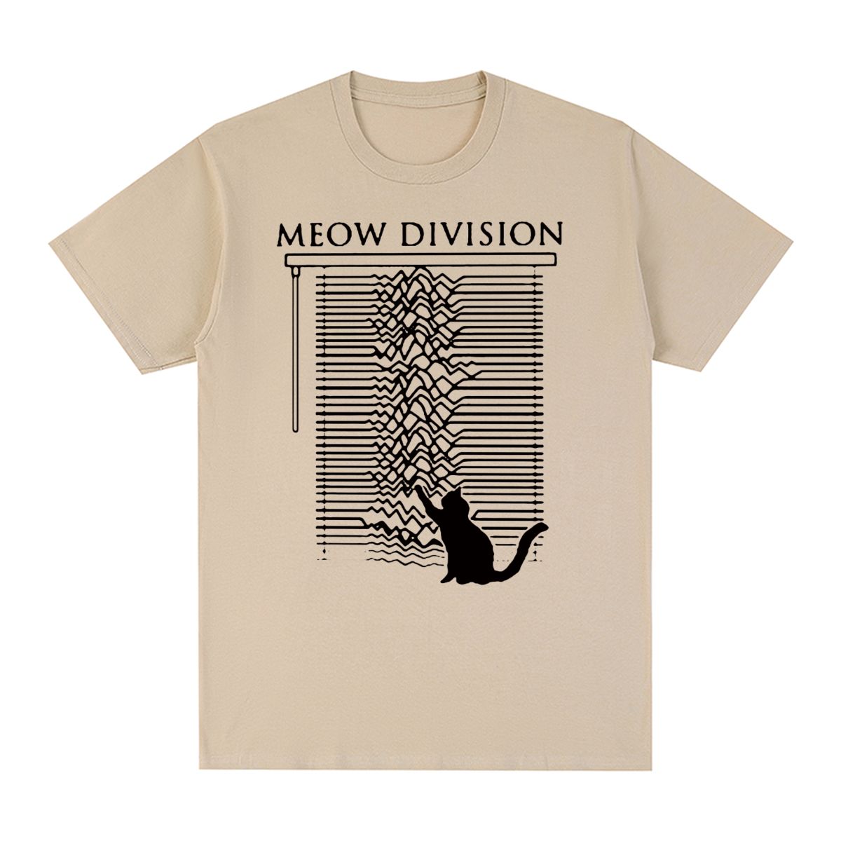 Women'S Fashion In The 80S - Joy Division Unknown Pleasure cat T-shirt
