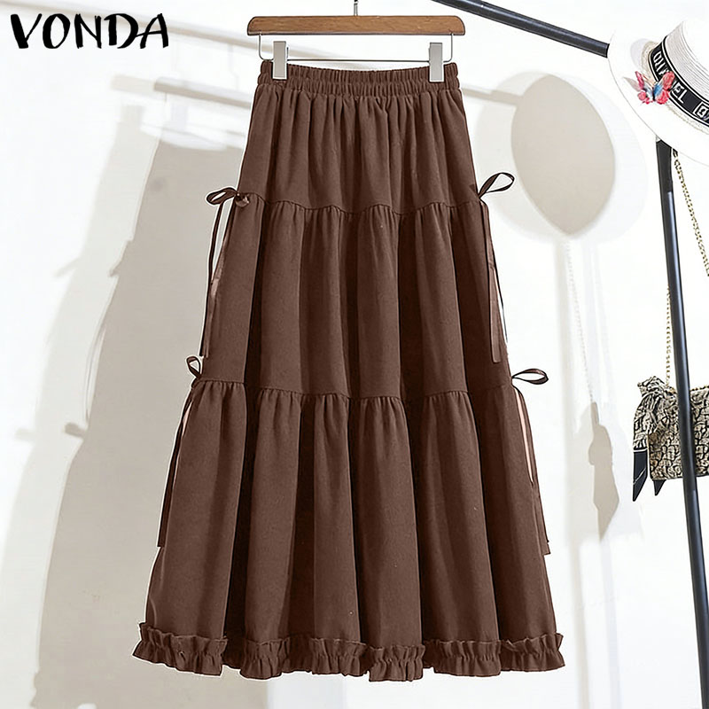 Pleated Skirt Women - Gonna lunga elegante da donna VONDA