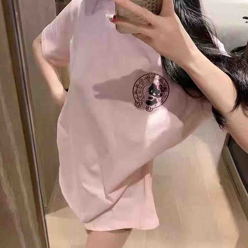 Women Fashion Blouse - T-shirt da donna con stampa di