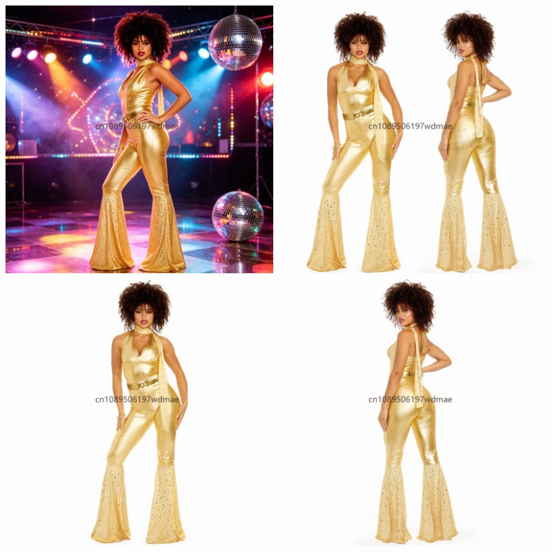Women'S Fashion Of The 70S - Costume da Discoteca Retrò Anni '70,