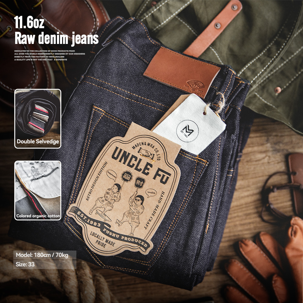Levis Jeans 501 - Maden Retro Jeans in denim grezzo