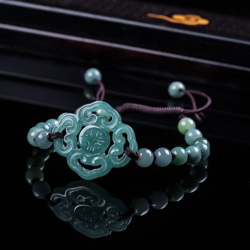 Women Fashion Designer - Bracciale in giadeite naturale di grado
