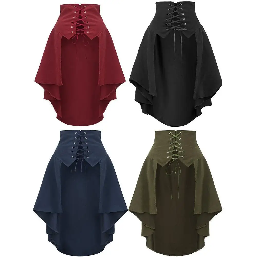 Gonna a pieghe con volant a vi - Pleated Skirt Women recensione e prezzo