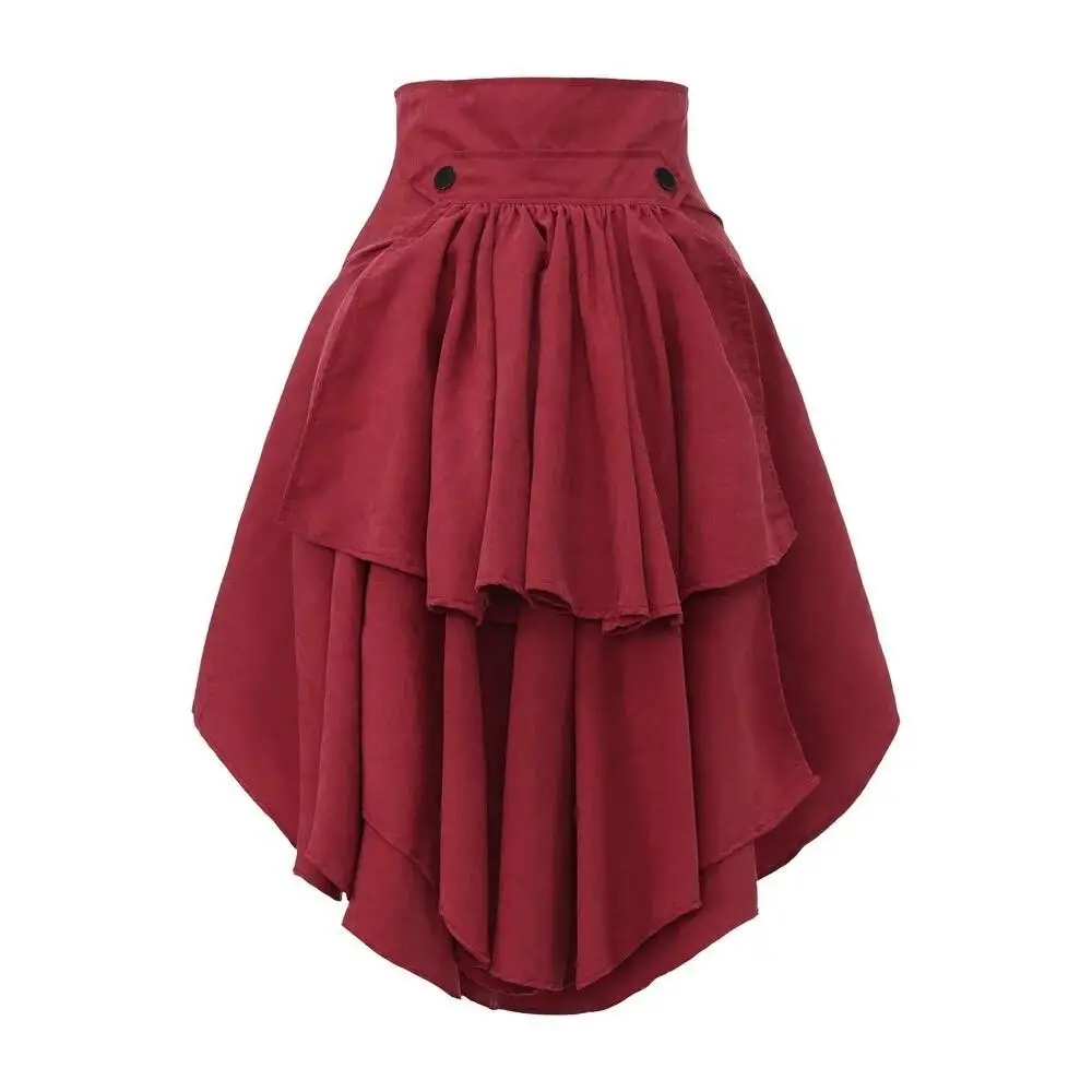 Gonna a pieghe con volant a vi - Pleated Skirt Women recensione e prezzo