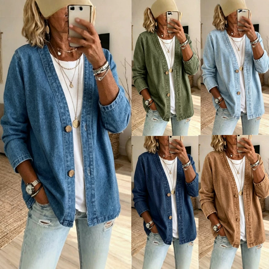 Cardigan in Denim da Donna per - Women'S Fashion Denim Jacket recensione e prezzo