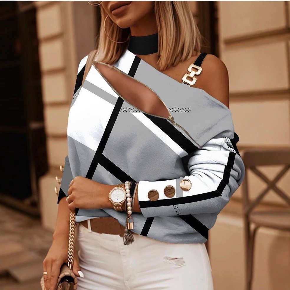 Camicetta da donna con spalle  - Women Fashion Blouse recensione e prezzo