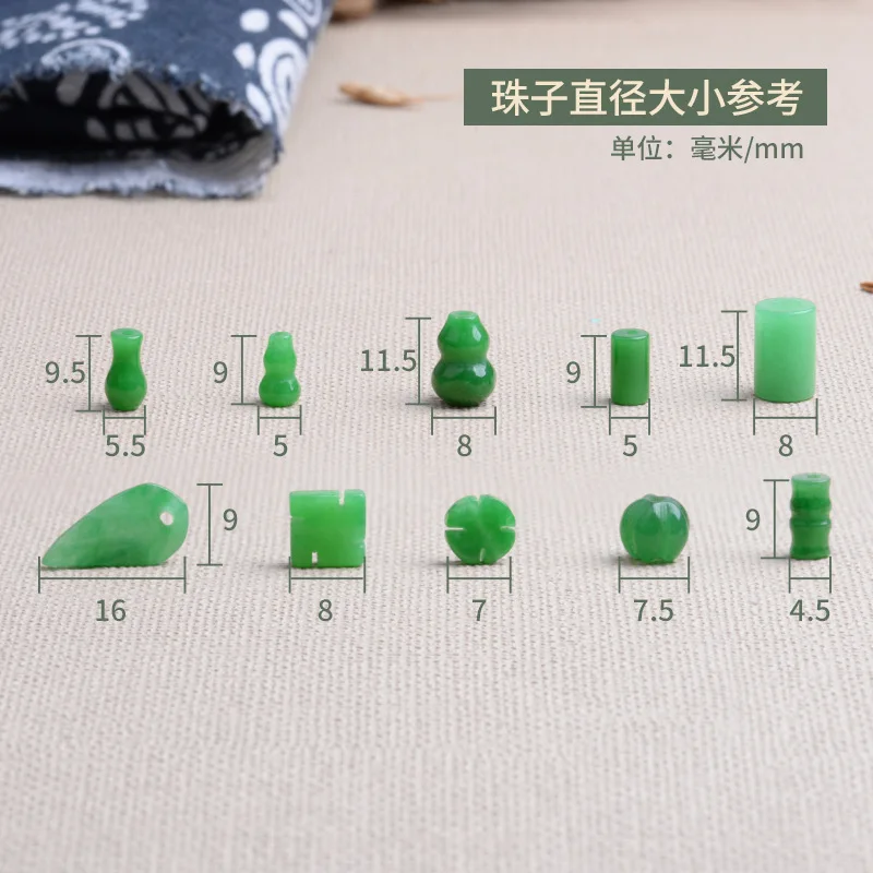 10 pz giada verde zucca foglie - Women Fashion Jewellery recensione e prezzo