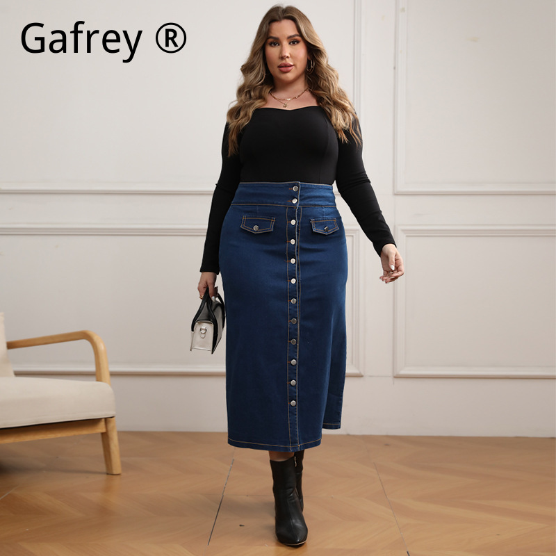 Gonna in denim a vita alta tag - A-Line Skirt Midi recensione e prezzo