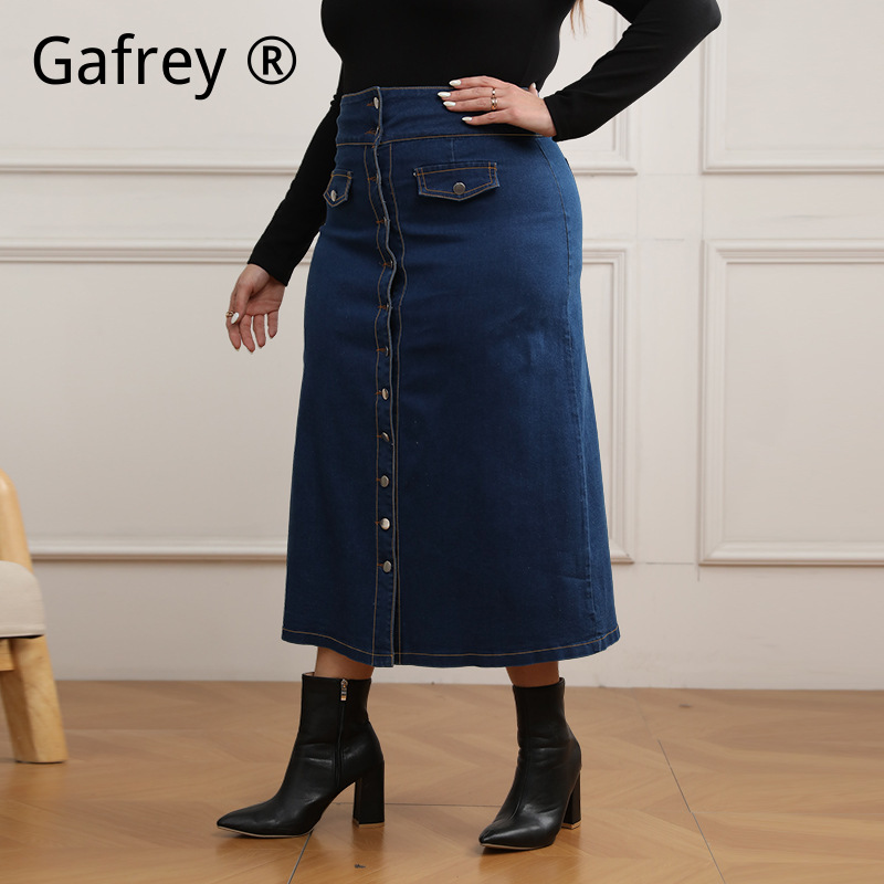 Gonna in denim a vita alta tag - A-Line Skirt Midi recensione e prezzo