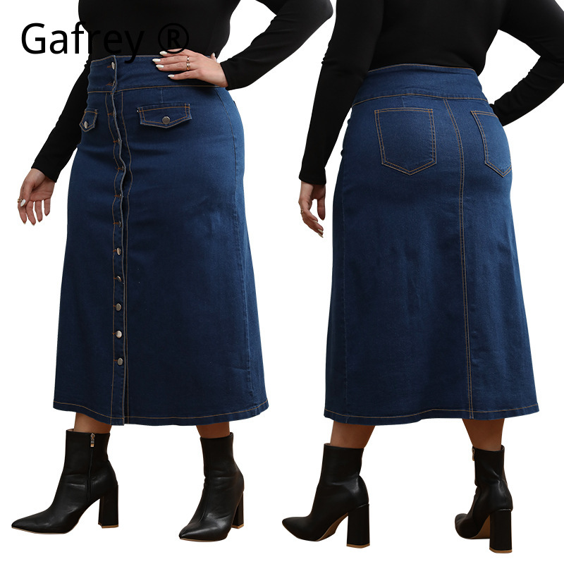 Gonna in denim a vita alta tag - A-Line Skirt Midi recensione e prezzo