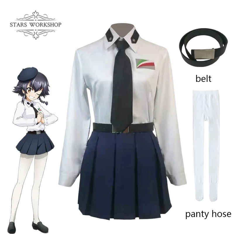 qq34Anime GIRLS und PANZER Anz - Pleated Skirt Women recensione e prezzo