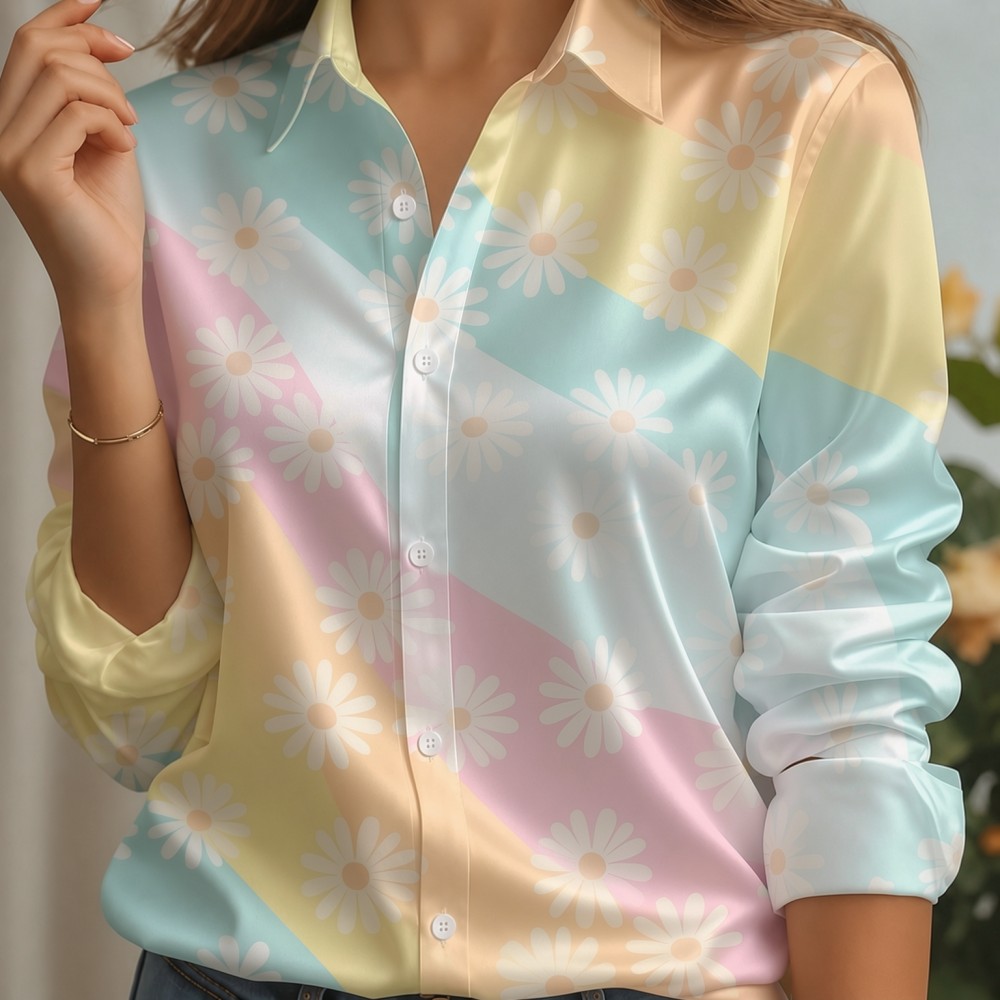 Camicia da donna in raso con c - Women Fashion Blouse recensione e prezzo