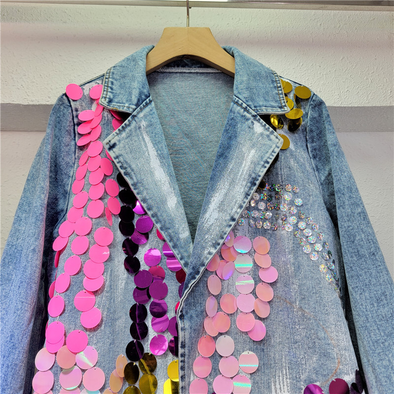 ANJY Autunno Nuove Donne Ins T - Women'S Fashion Denim Jacket recensione e prezzo