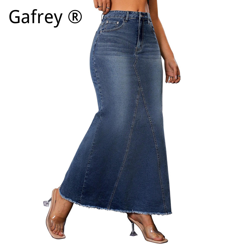 Gonna midi in denim da donna a - A-Line Skirt Midi recensione e prezzo