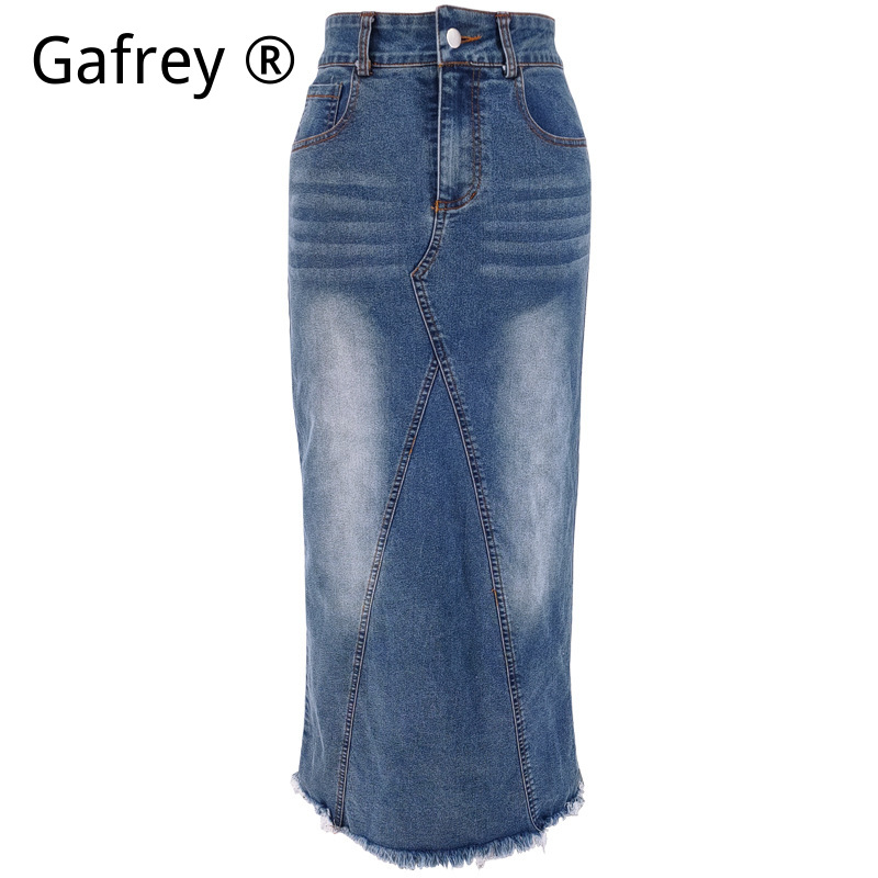 Gonna midi in denim da donna a - A-Line Skirt Midi recensione e prezzo