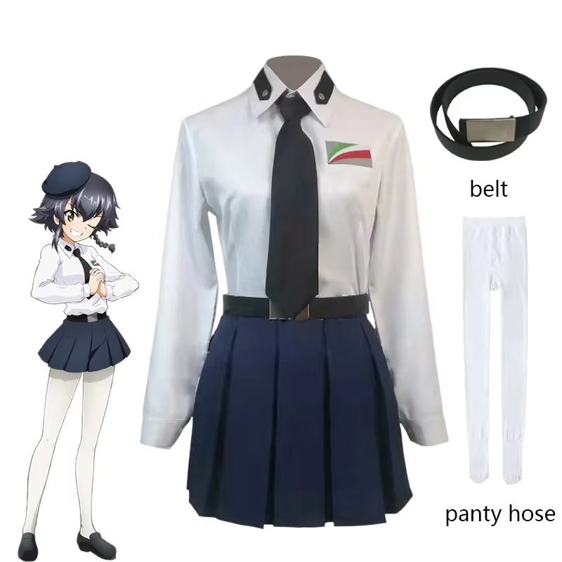 Anime GIRLS e PANZER Anzio Hig - Pleated Skirt Women recensione e prezzo