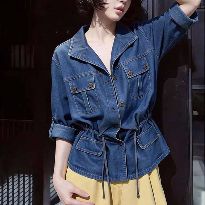 Camicia in denim da donna con  - Women'S Fashion Denim Jacket recensione e prezzo