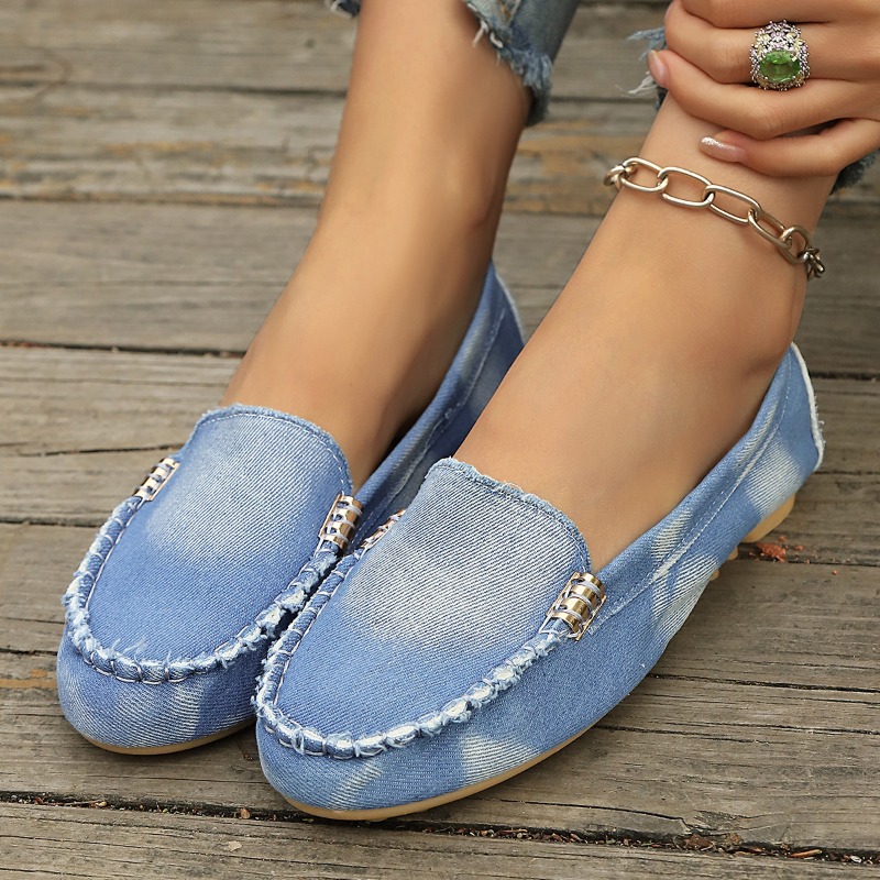 Mocassini in Denim Azzurro all - Women'S Fashion Loafers recensione e prezzo