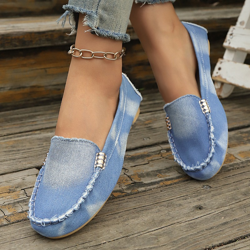 Mocassini in Denim Azzurro all - Women'S Fashion Loafers recensione e prezzo