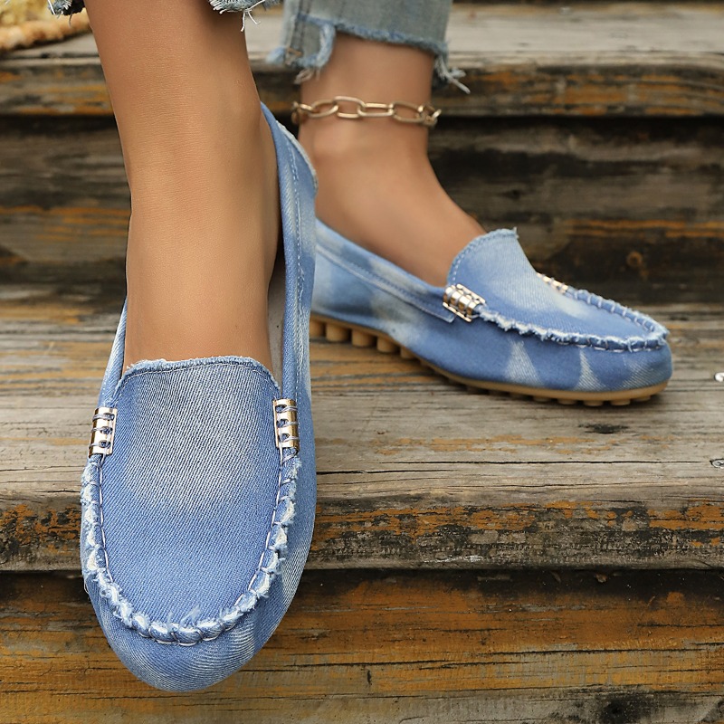 Mocassini in Denim Azzurro all - Women'S Fashion Loafers recensione e prezzo