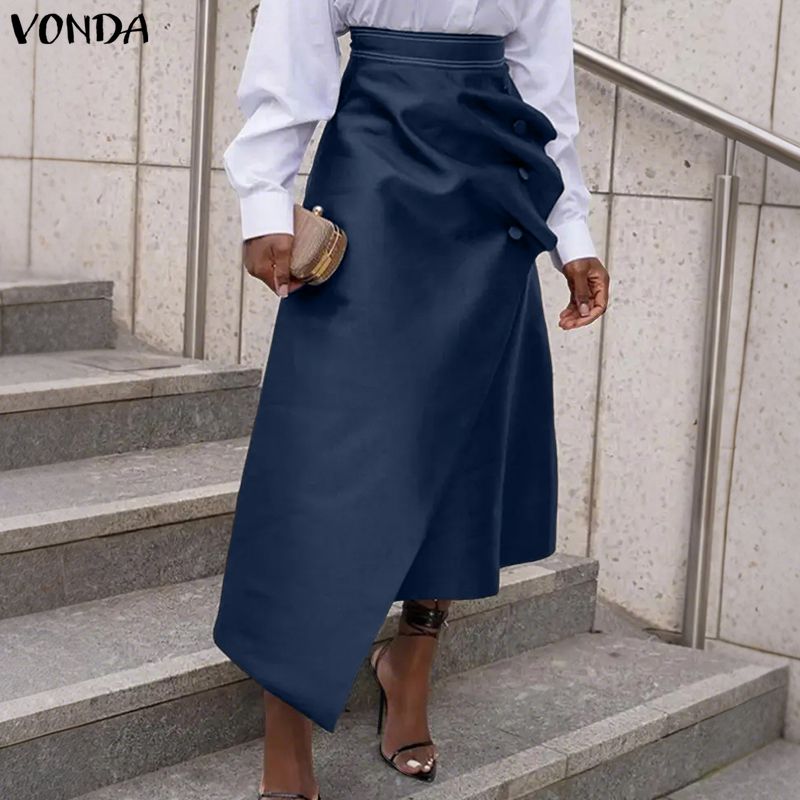 VONDA Plus Size 5XL Donne Eleg - A-Line Skirt Midi recensione e prezzo