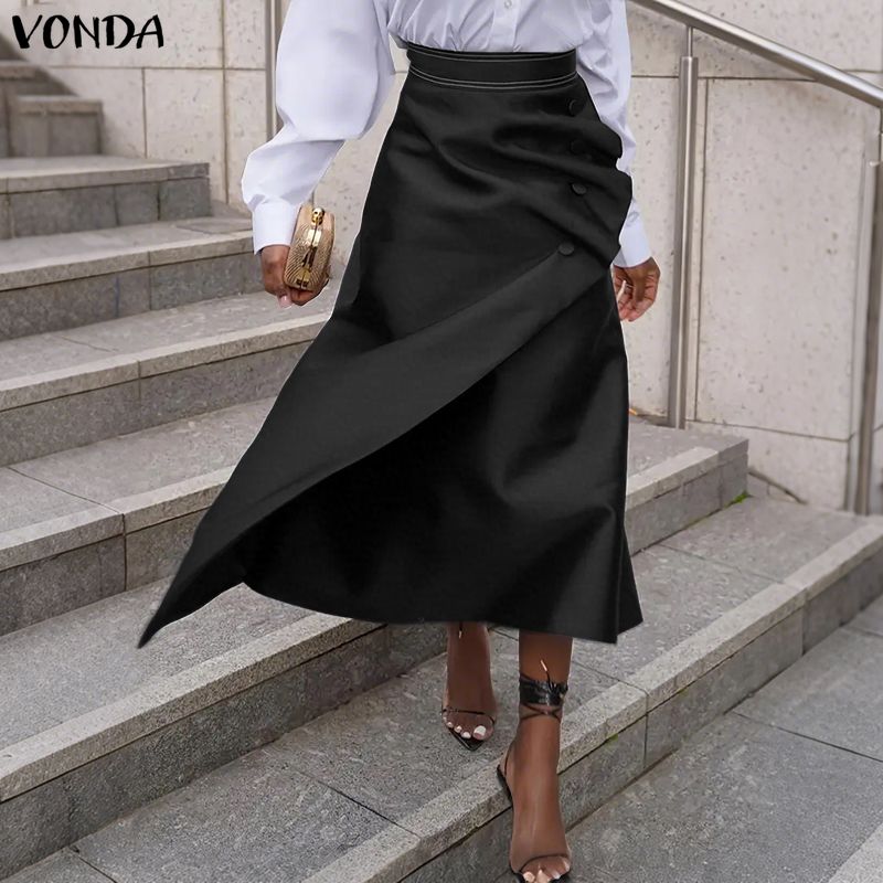 VONDA Plus Size 5XL Donne Eleg - A-Line Skirt Midi recensione e prezzo