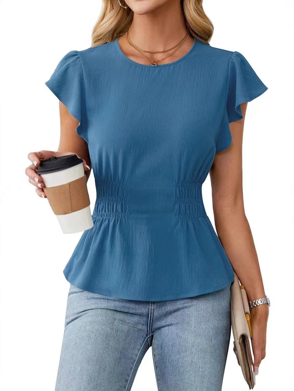 Camicetta da donna con volant  - Women Fashion Blouse recensione e prezzo