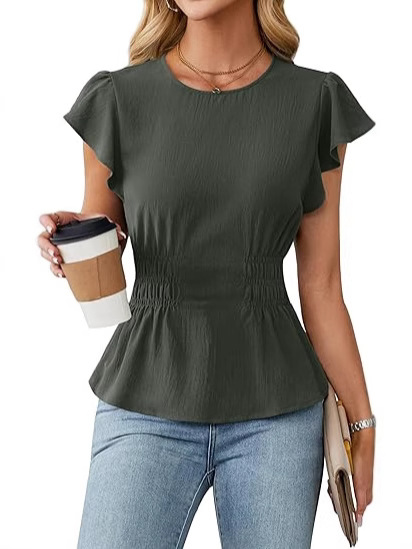 Camicetta da donna con volant  - Women Fashion Blouse recensione e prezzo