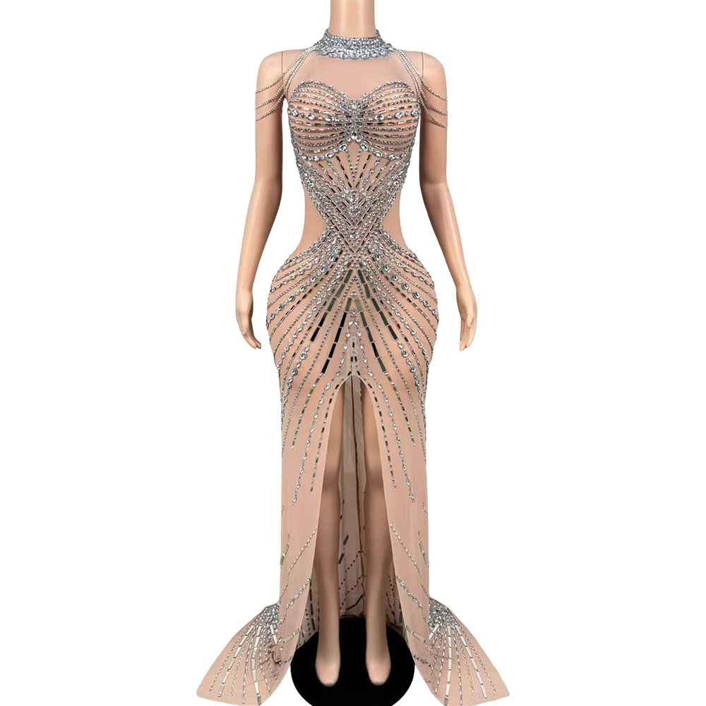 Abito Lungo di Lusso con Stras - Women Fashion Photoshoot recensione e prezzo