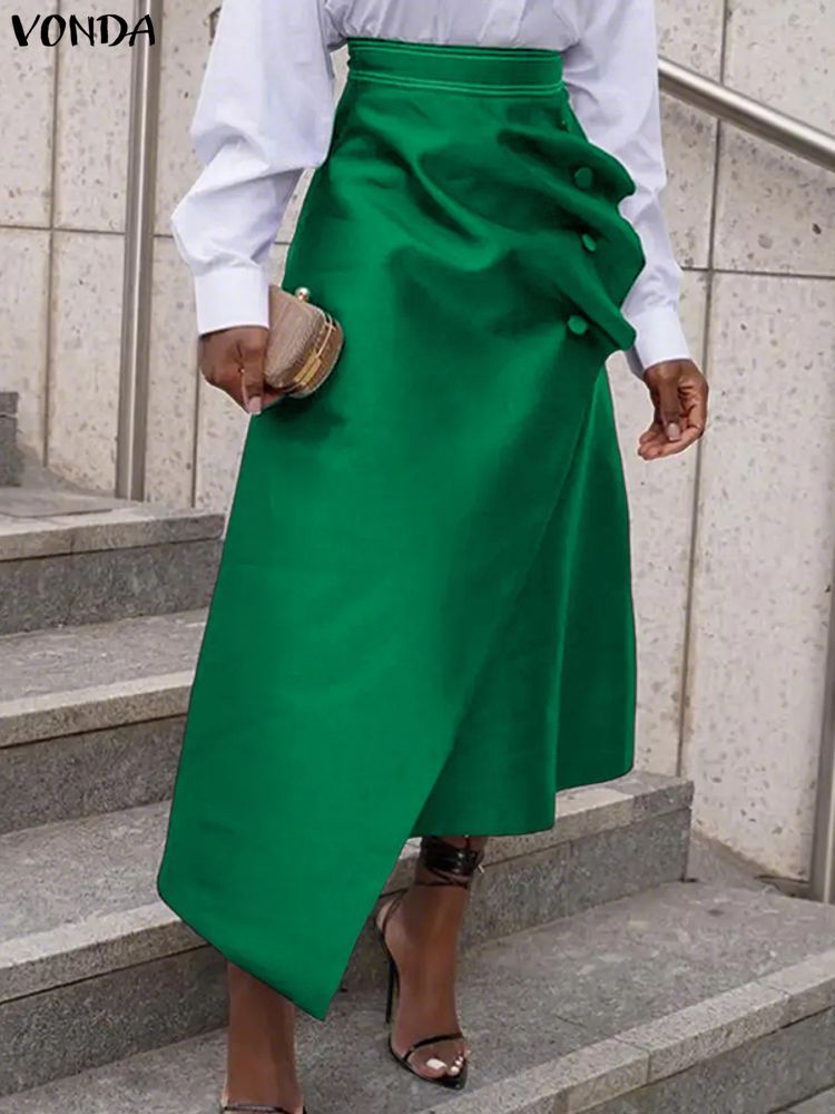 Gonne in raso taglie forti VON - A-Line Skirt Midi recensione e prezzo